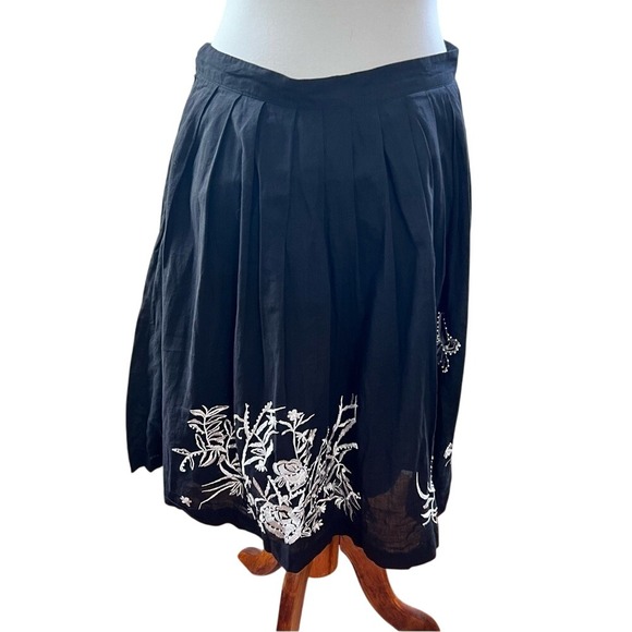XXI Midi Skirt with Embroidery& Beading Size Large - Fairycore Soft goth - Picture 1 of 15